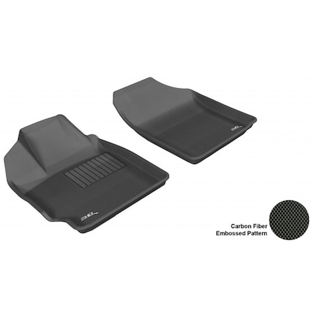 3D Maxpider TOYOTA YARIS 2007-2011 HB/SDN / SCION XD 2008-2012 KAGU BLACK R1 Floor Mat L1TY02411509